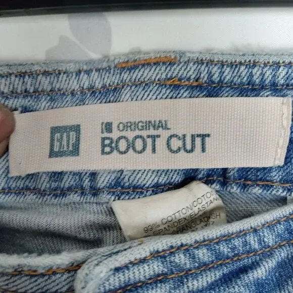 Gap Jeans women's size 4R blue light wash boot cut - Picture 5 of 8